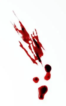 3d render of blood stain, splatter or spatter for crime scene or violence c.. Stock Illustration