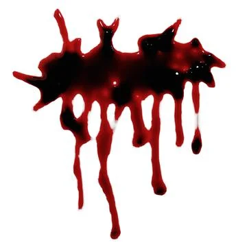 3d render of blood stain, splatter or spatter for crime scene or violence c.. Stock Illustration
