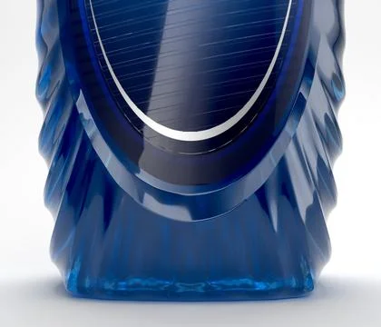 3D Render of Blue Dish Soap Bottle on White Background Stock Illustration