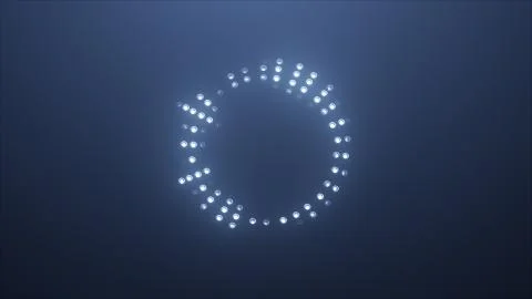 3d render Blue dj high-tech Led Equalizer イラスト素材
