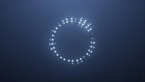 3d render Blue dj high-tech Led Equalizer イラスト素材