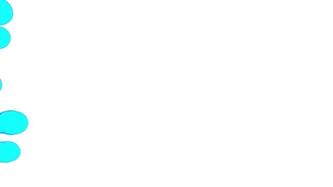 3d render of blue inky injections into water 4 Stock Footage 95170703