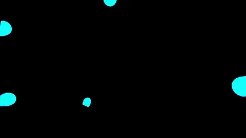 3d render of blue inky injections into water 9 Stock Footage 95170807