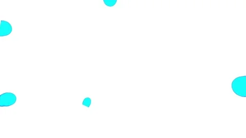 3d render of blue inky injections into water 11 Stock Footage 95170873