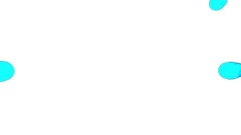 3d render of blue inky injections into water 12 Stock Footage 95170899