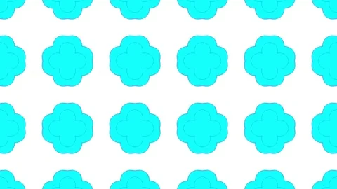 3d render Blue Kaleidoscope effect. Rorschach inkblot test 1 Stock Footage 95170165