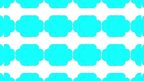 3d render Blue Kaleidoscope effect. Rorschach inkblot test 6 Stock Footage 95170383