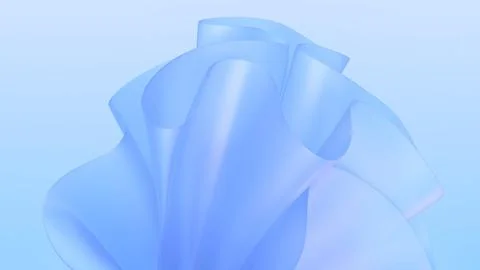 3D render of blue modern elegant abstract background with layered ribbon fo.. Stock Illustration