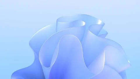 3D render of blue modern elegant abstract background with layered ribbon fo.. Stock Illustration