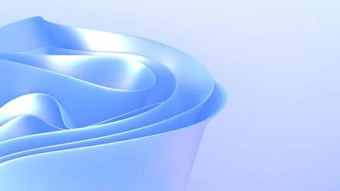 3D render of blue modern elegant abstract background with layered ribbon fo.. Stock-Illustration