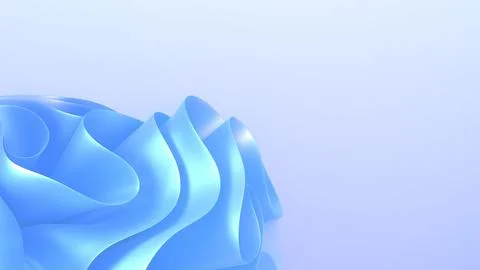 3D render of blue modern elegant abstract background with layered ribbon fo.. Stock-Illustration