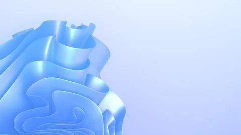 3D render of blue modern elegant abstract background with layered ribbon fo.. Stock-Illustration