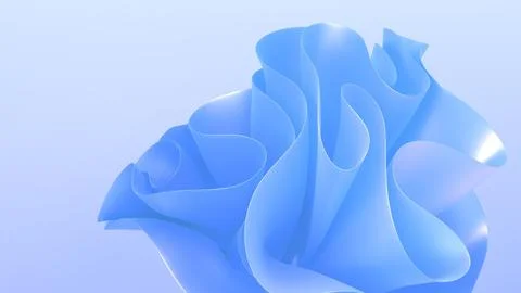 3D render of blue modern elegant abstract background with layered ribbon fo.. Stock Illustration