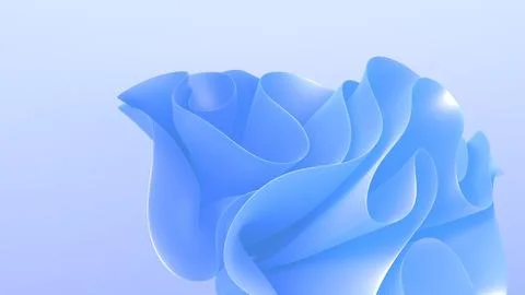 3D render of blue modern elegant abstract background with layered ribbon fo.. Stock Illustration