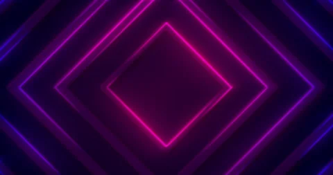 3d render blue pink dynamic neon diamond frame. Stock Footage 147714043