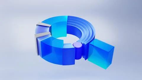 3D render blue Search Engine Optimization Background Stock Illustration