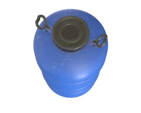 3d render of a blue Water Barrel on white background Stock Illustration