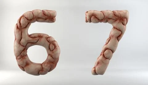 3D Render of Brain Alphabet Ilustração Stock