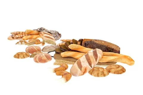 3d render bread bakery Foto stock