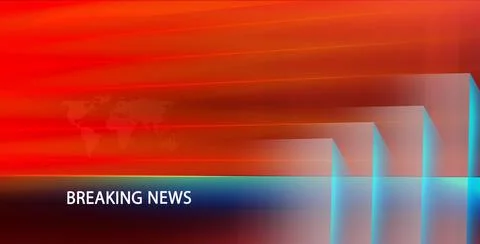 3d render of Breaking news concept, global connection idea Stock Illustration