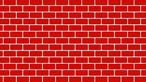 3d render Brick Wall Illustrazione stock