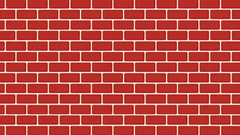 3d render Brick Wall Stock Illustration