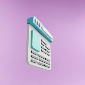 3d render browser page minimalistic Stock Illustration