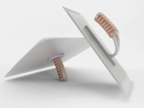 3d render of a builders trowel 스톡 일러스트