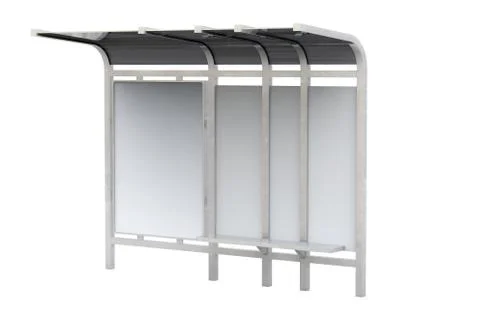 3D render bus shelter Ilustración de archivo