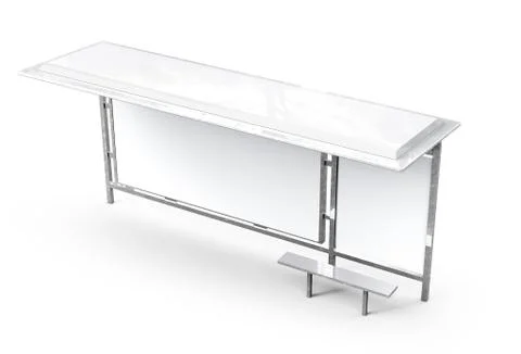 3D render bus shelter Stock Illustration