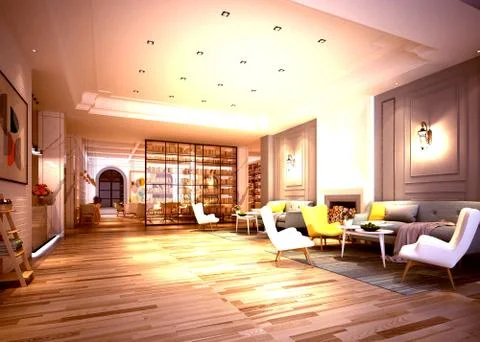 3d render cafe restaurant 스톡 일러스트