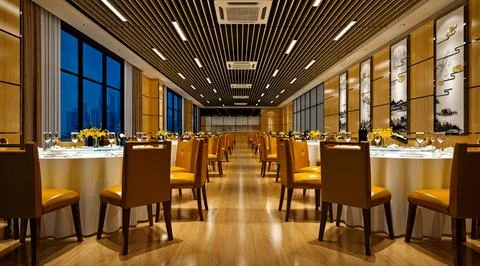 3d render cafe restaurant 스톡 일러스트