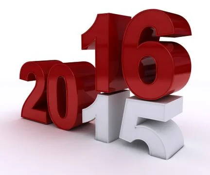 3d render of calendar year Stock Illustration