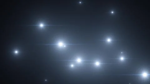 3d render Camera flashes on an black background Stock Illustration