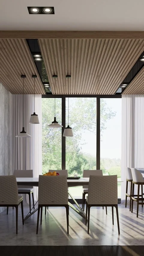 3D render. Camera pan through the interior of a studio apartment Stock Footage 261711283