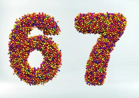 3D Render of Candy Dot Alphabet Illustrazione stock