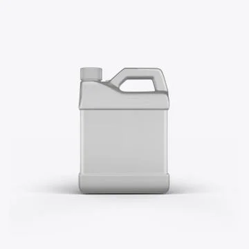 3D render cans of motor oil on a white background Stock Illustration