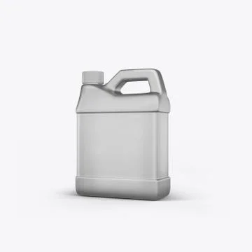 3D render cans of motor oil on a white background Stock Illustration