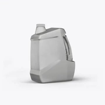 3D render cans of motor oil on a white background Stock Illustration