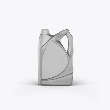 3D render cans of motor oil on a white background Stock Illustration