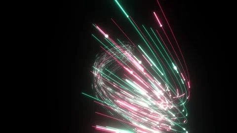 3D render A captivating 3D render sequence depicting swirling vortexes of Vídeo Stock 340300219