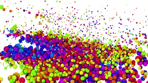 3d render cartoon animation style 4k looped abstract creative background of Stock Footage 143071743