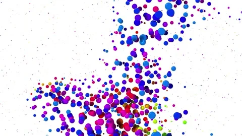 3d render cartoon animation style 4k looped abstract creative background of Stock Footage 143072306