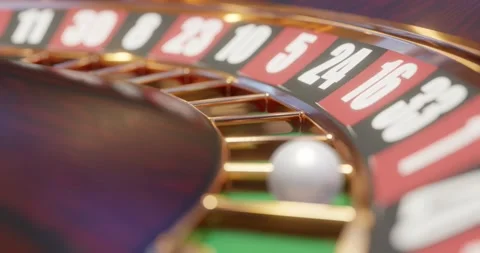 3d render of casino roulette wheel for gamble concept, gambling background. Stock Footage 232992433