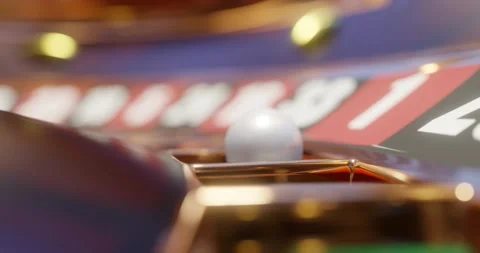 3d render of casino roulette wheel for gamble concept, gambling background. Stock Footage 233976769