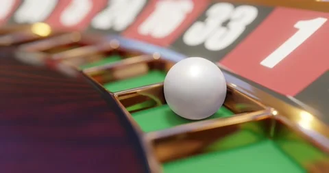 3d render of casino roulette wheel for gamble concept, gambling background. Stock Footage 233976805