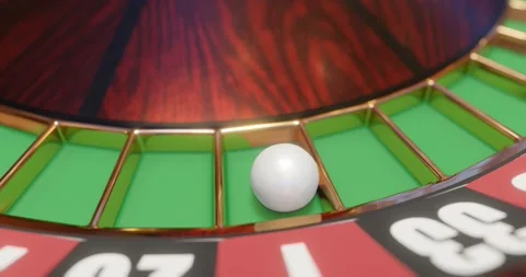 3d render of casino roulette wheel for gamble concept, gambling background. Stock Footage 233976823