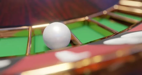 3d render of casino roulette wheel for gamble concept, gambling background. Stock Footage 233976840