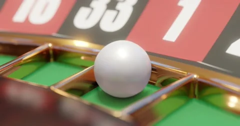 3d render of casino roulette wheel for gamble concept, gambling background. Stock Footage 233976861