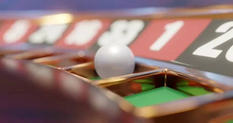 3d render of casino roulette wheel for gamble concept, gambling background. Stock Footage 233976904